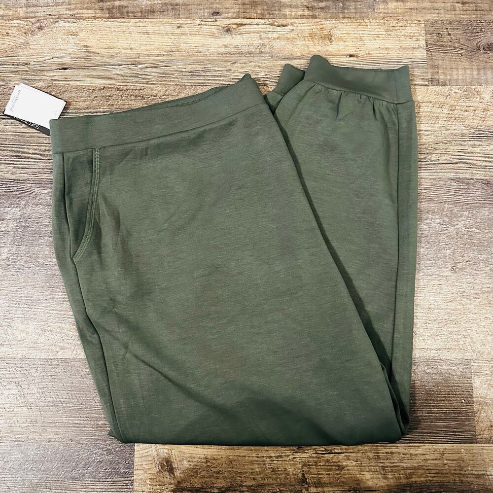 Westbound Soft Touch Jersey Hunter Green Jeans - Picture 2 of 4